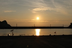 居組の夕陽