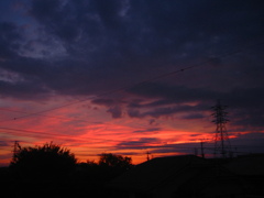 オールドコンデジ 夕焼け