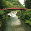 日光の神橋（日暮れ前）