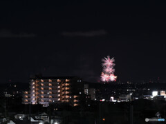高台の花火