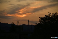 夕暮れ染まる