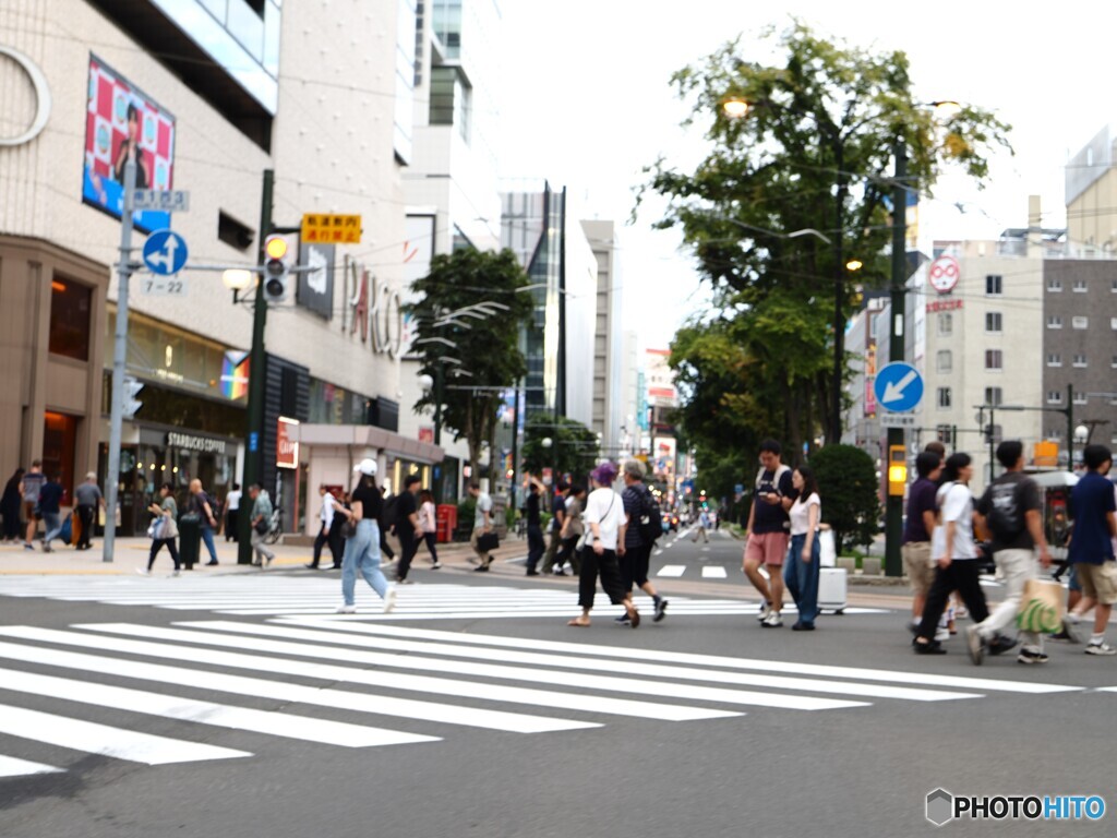 街の交差点
