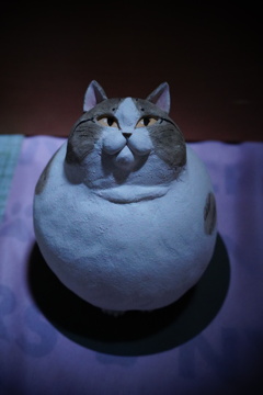 デブ猫のオブジェ