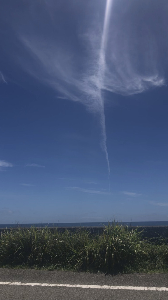 内房を走っていて気になった空模様