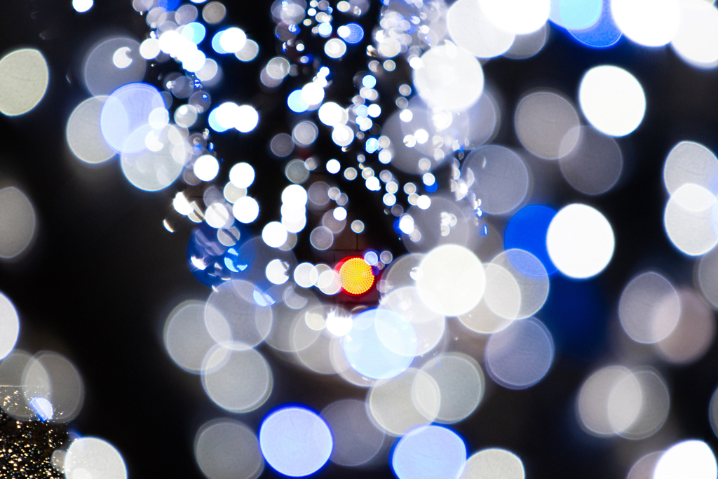 信号とイルミネーション 