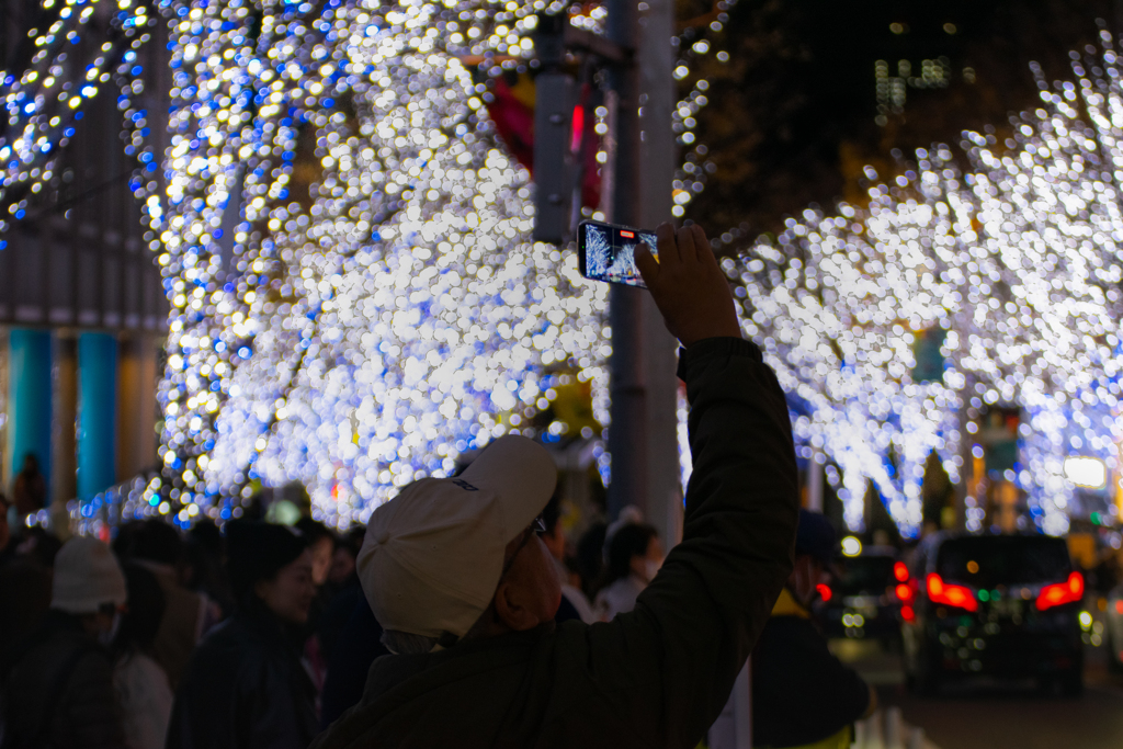 イルミネーションを撮る
