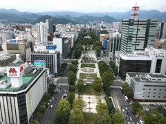 大倉山シャンツェを望む