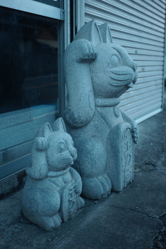 招き猫親子