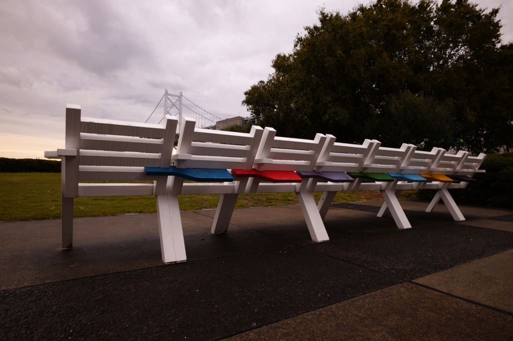 瀬戸大橋を望む