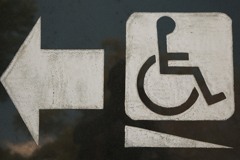 スロープにバック