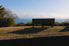 海の見えるベンチ