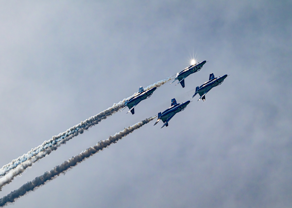 ブルーインパルス　松島基地上空訓練2025