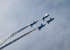 ブルーインパルス　松島基地上空訓練2025