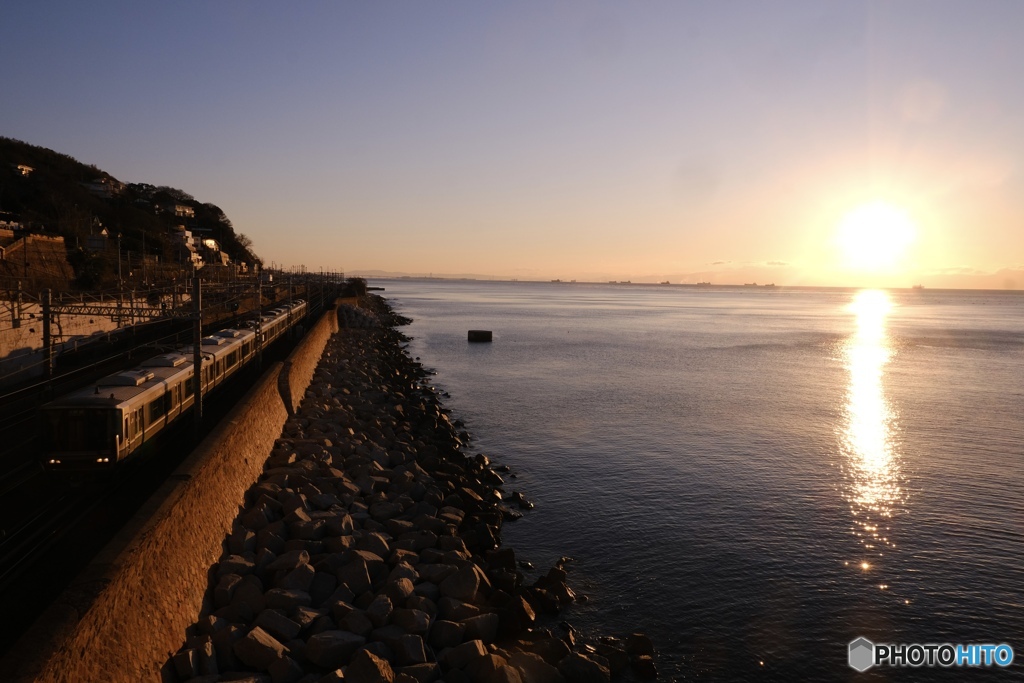 神戸、初日の出