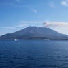 桜島フェリーから
