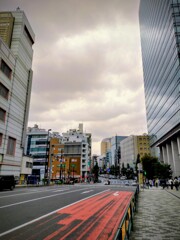 赤い舗装