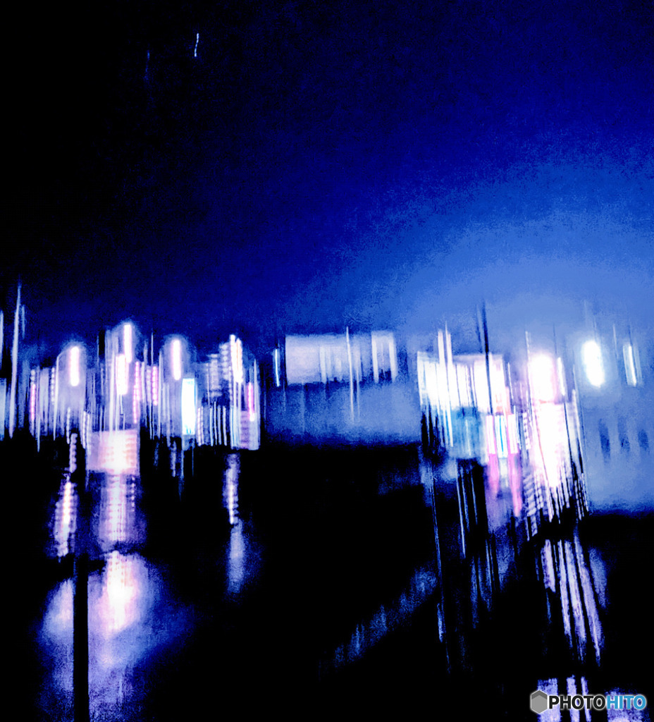 雨の夜に