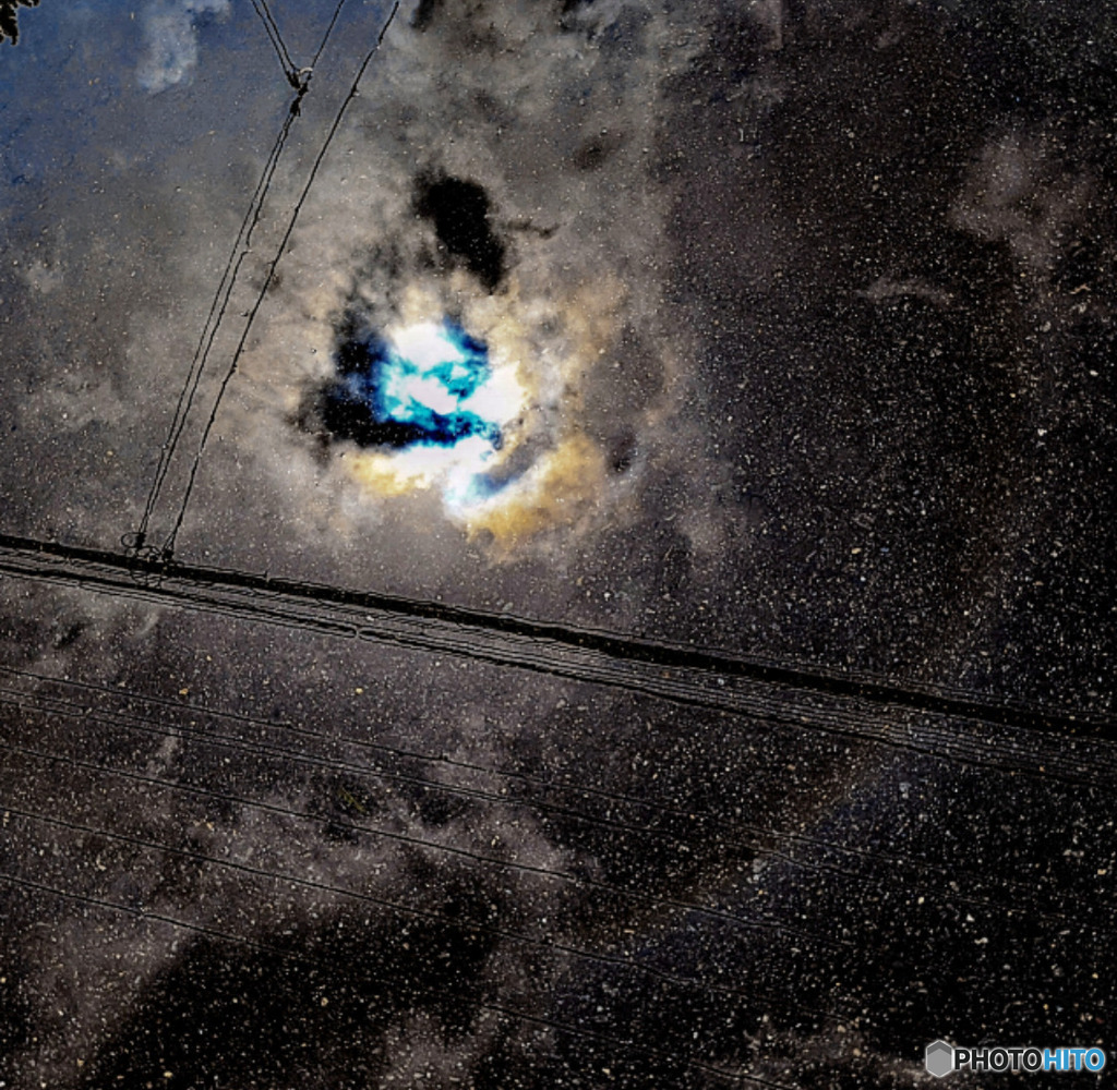 水溜まりの中の宇宙