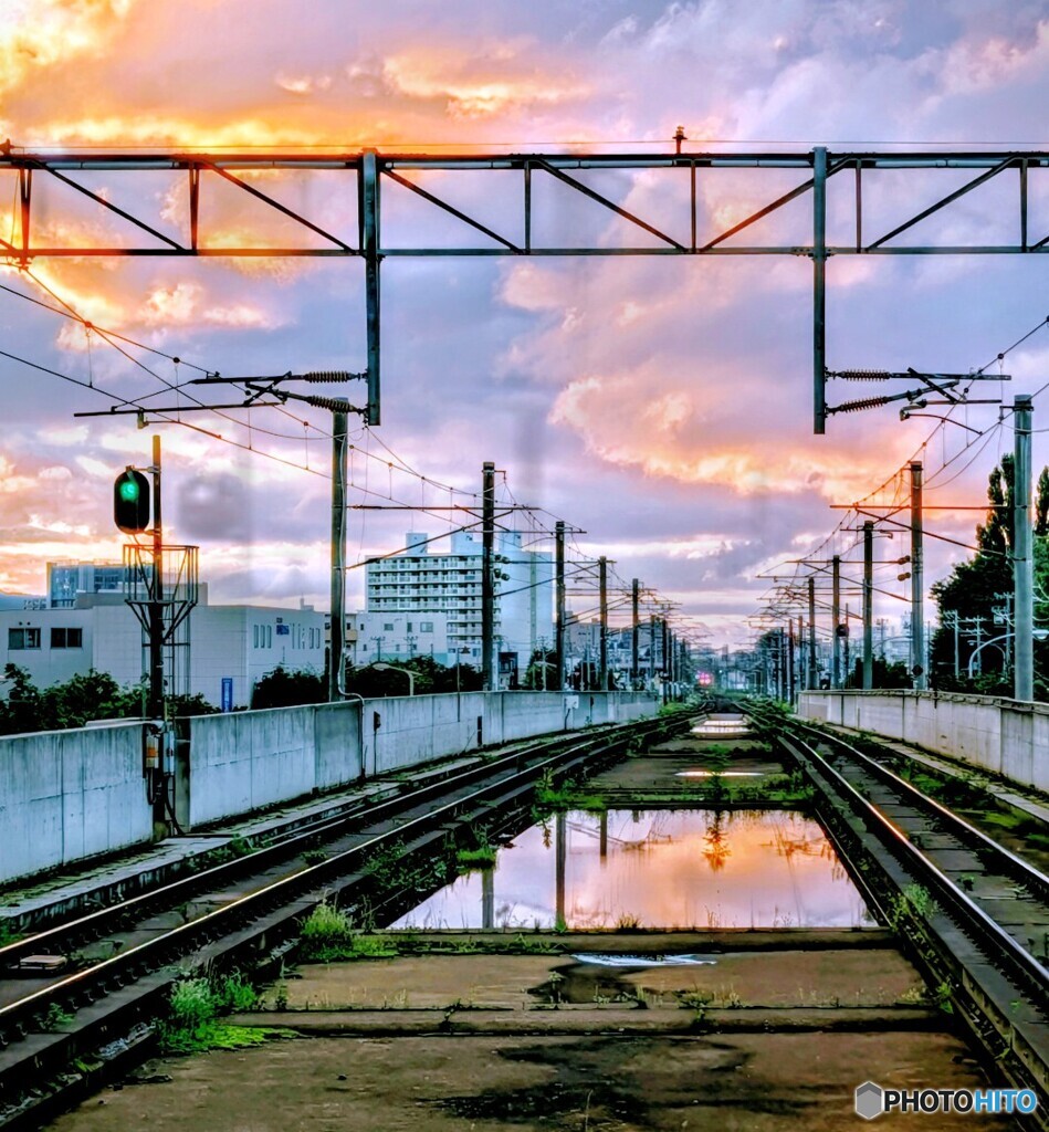 2025.09.07母の誕生日の夕焼け