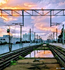 2025.09.07母の誕生日の夕焼け
