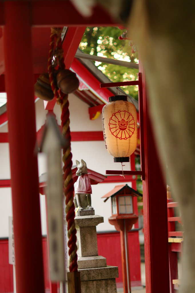 稲荷神社にて