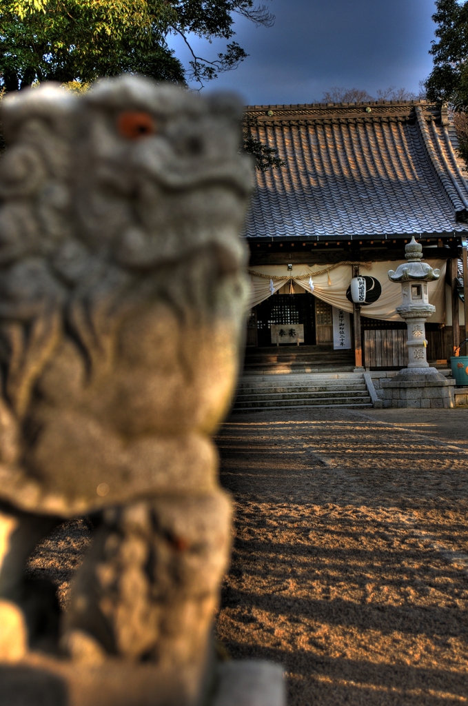 狛犬と神社