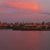 Hudson River in orange