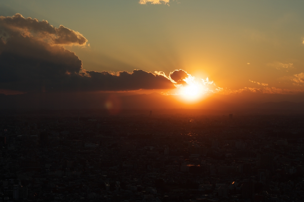 都庁からの夕日