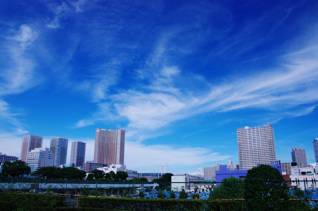 雲踊る梅雨明け