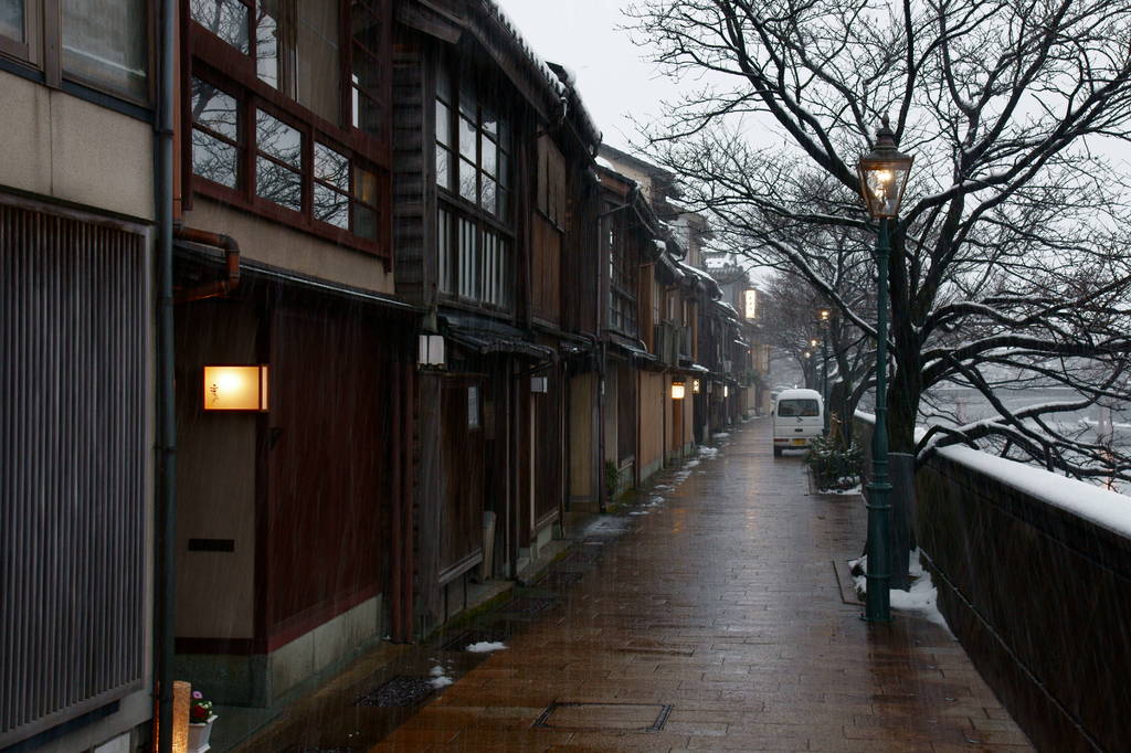 みぞれの茶屋街