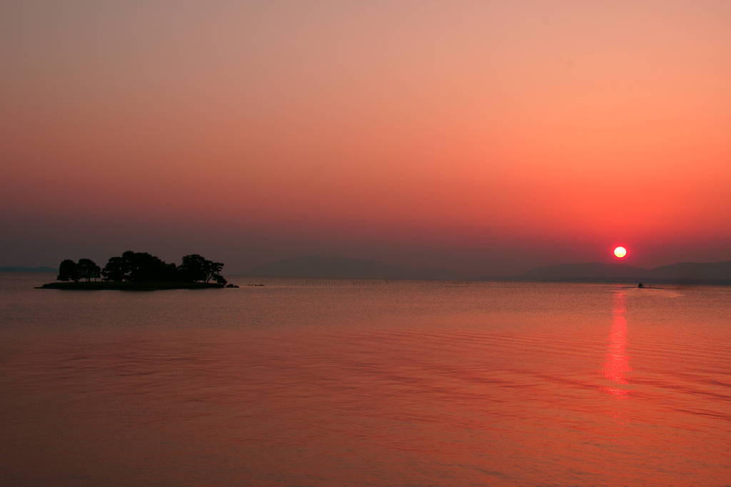 夕日