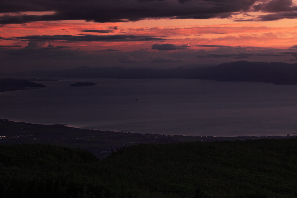 1377ｍからの琵琶湖