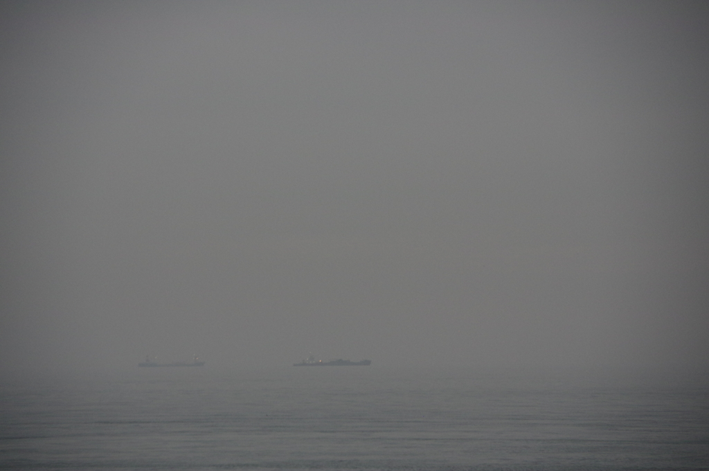 小雨＋夕刻＋海