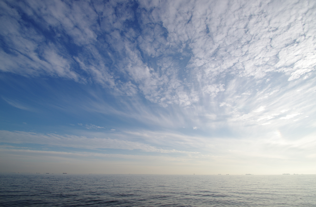 広角で撮った空