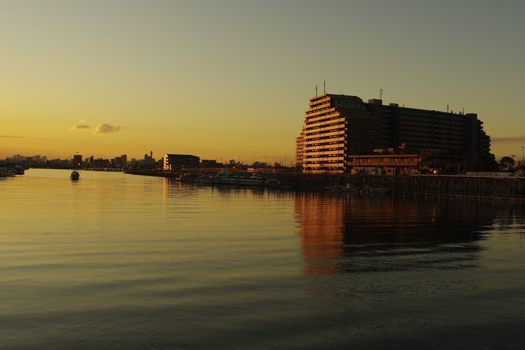 江戸川の夕景