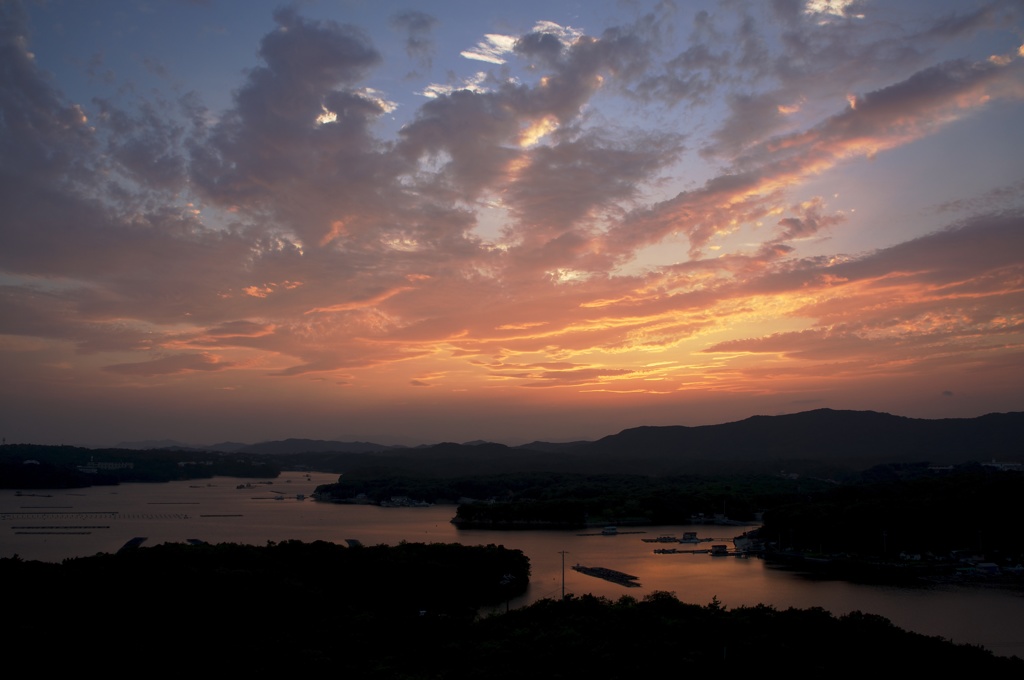 英虞湾の夕日　その２