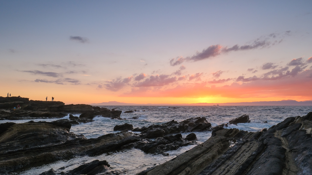 城ヶ島の夕日