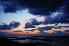 日本海の夕日