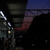 黄昏の勝浦駅