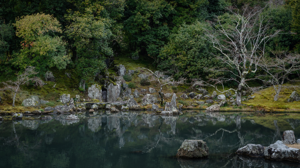 天龍寺の庭園