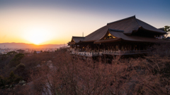 夕暮れの清水寺