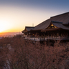 夕暮れの清水寺