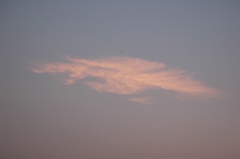 朝の雲