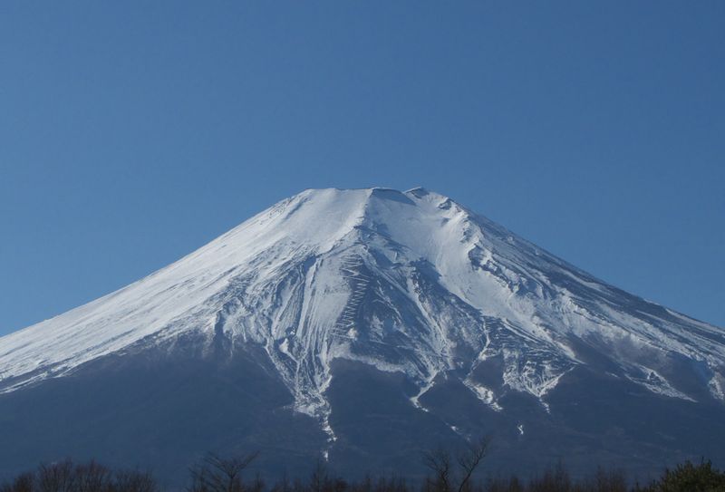 快晴の富士