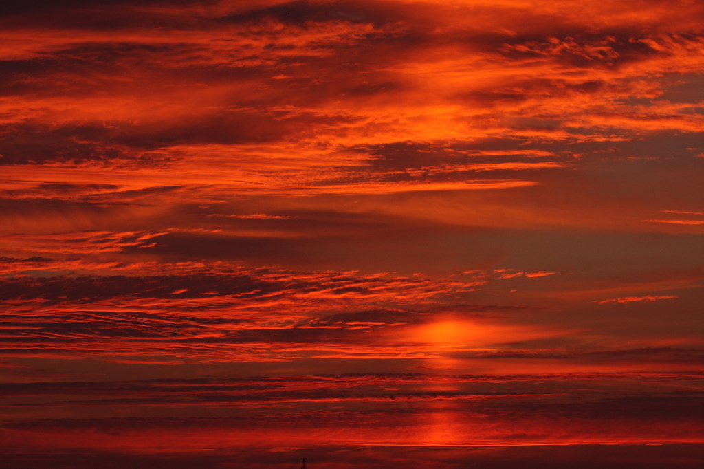 夕日