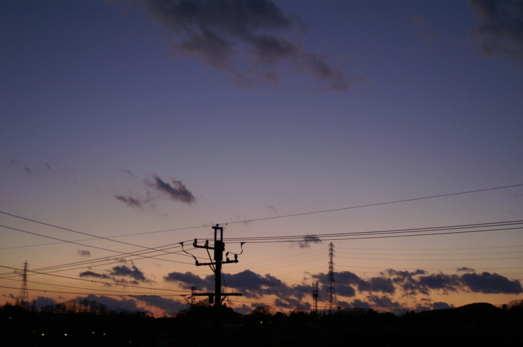 夕暮れ