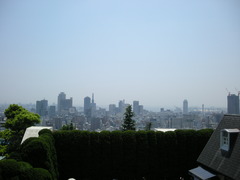 高台からの神戸市外一望