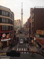 東京スカイツリー、錦糸町から