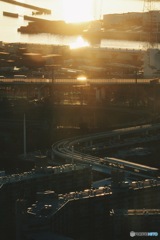 朝焼けのポートタウン