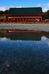雨上がりの平安神宮